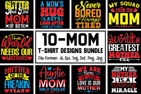 10_Mom T-Shirt Designs Bundle Review: Real-World Embroidery Use