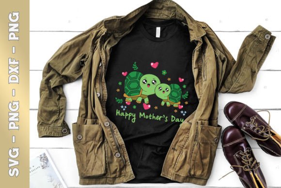 Animal Mom Turtle for Mother’s Day Graphics & T-Shirt Designs