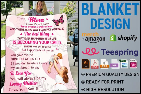 Blanket Design for Mom: 100 Graphics for Print Templates & Handmade Projects