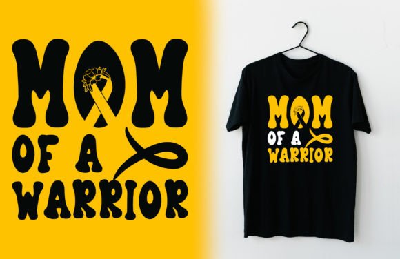 Mom of a Warrior Cancer Awareness T-Shirt Design Review