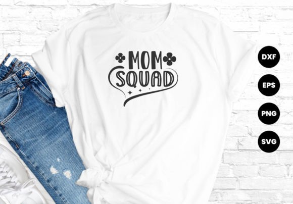 Mom Squad Mother’s Day Typography T-Shirt Design Review