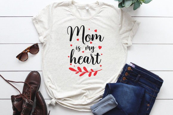 Mother's Day Mom T-Shirt Design – A Graphic for Heartfelt Handmade Projects